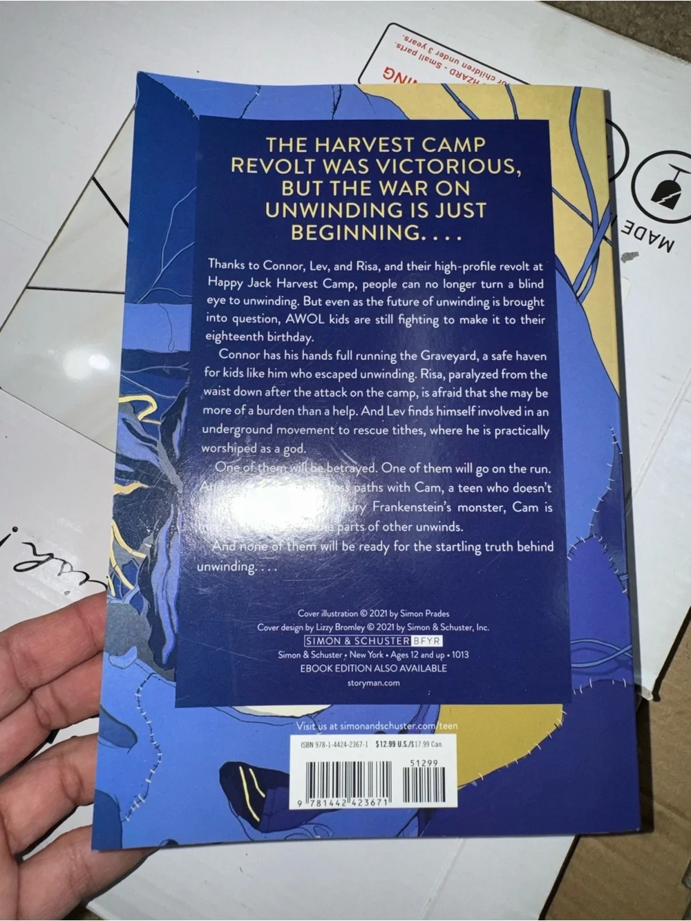 UnWholly (Unwind Dystology) by Neal Shusterman (Author)  Format: Paperback
